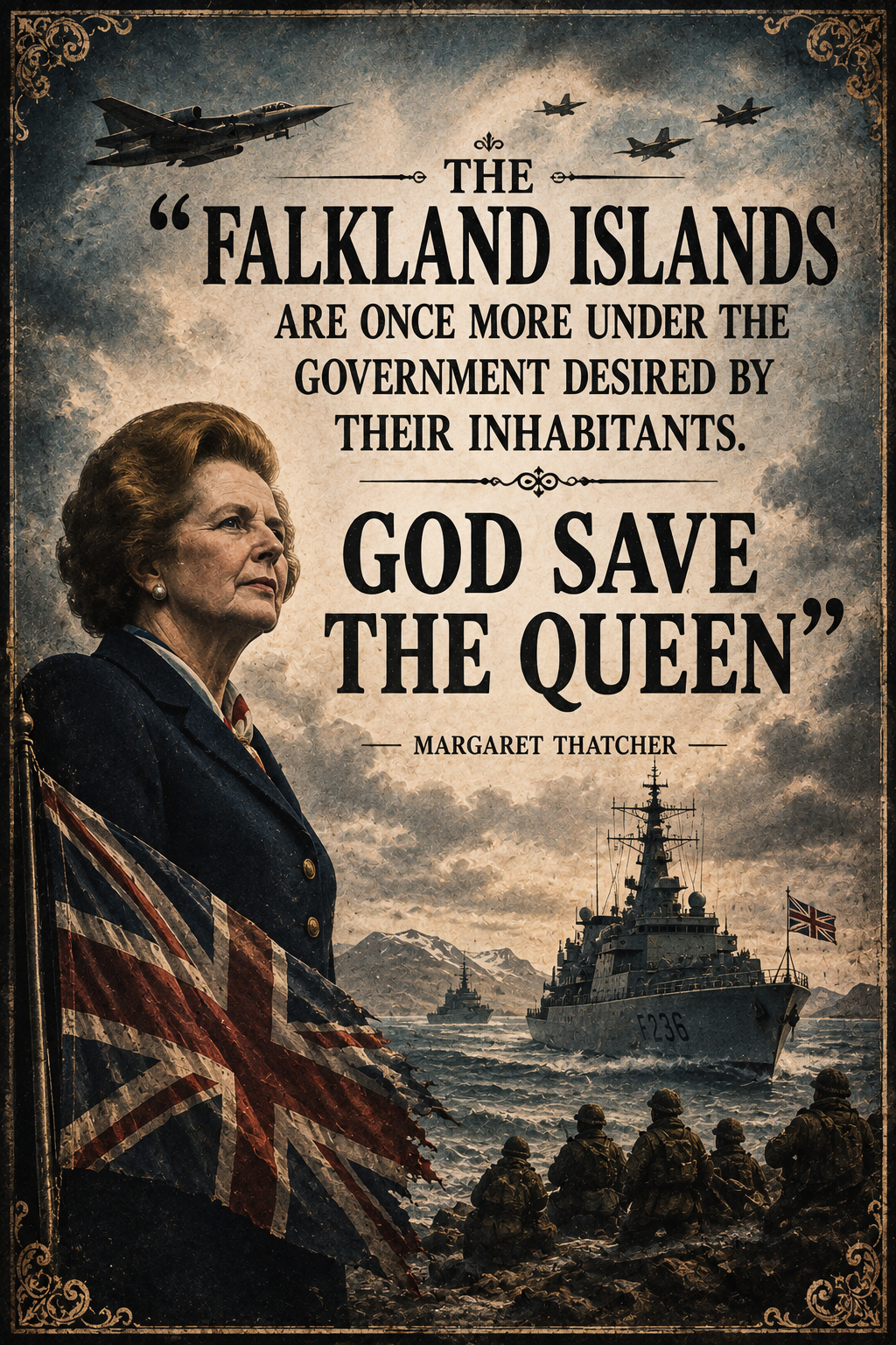 Falklands War Poster Set – Operation Black Buck & Vulcan B.2 – Set of 3 Military History Prints