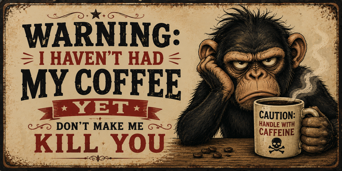 Haven’t Had My Coffee Yet Mug | Funny Grumpy Monkey Coffee Mug