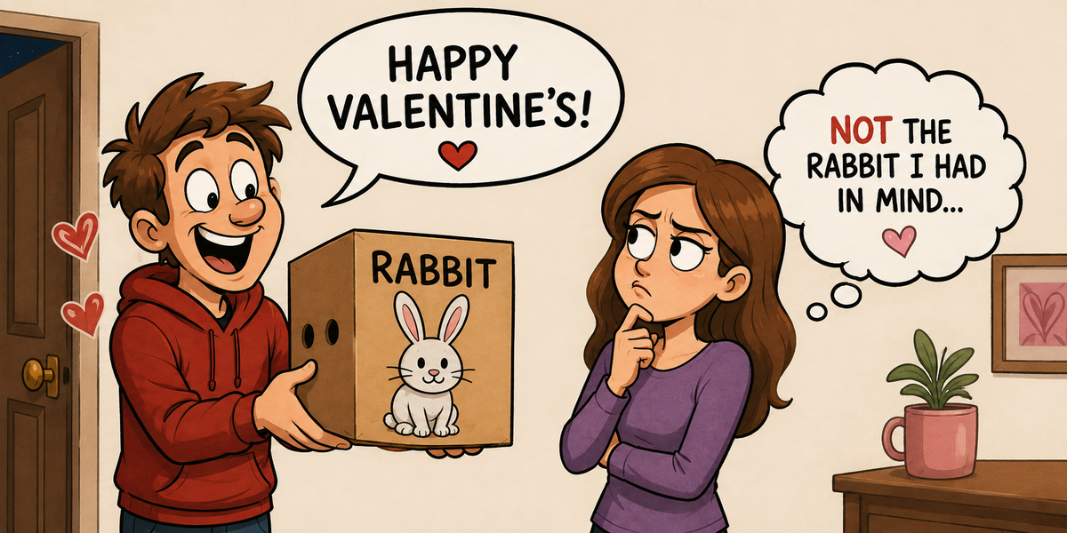Not the Rabbit I Had in Mind Mug | Funny Valentine’s Gift for Couples