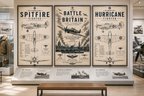 Battle of Britain RAF Aviation Print Set of  3